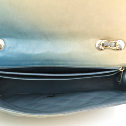 Chanel Lambskin Degrade Quilted Jumbo Single Flap Light Blue 5 of 17