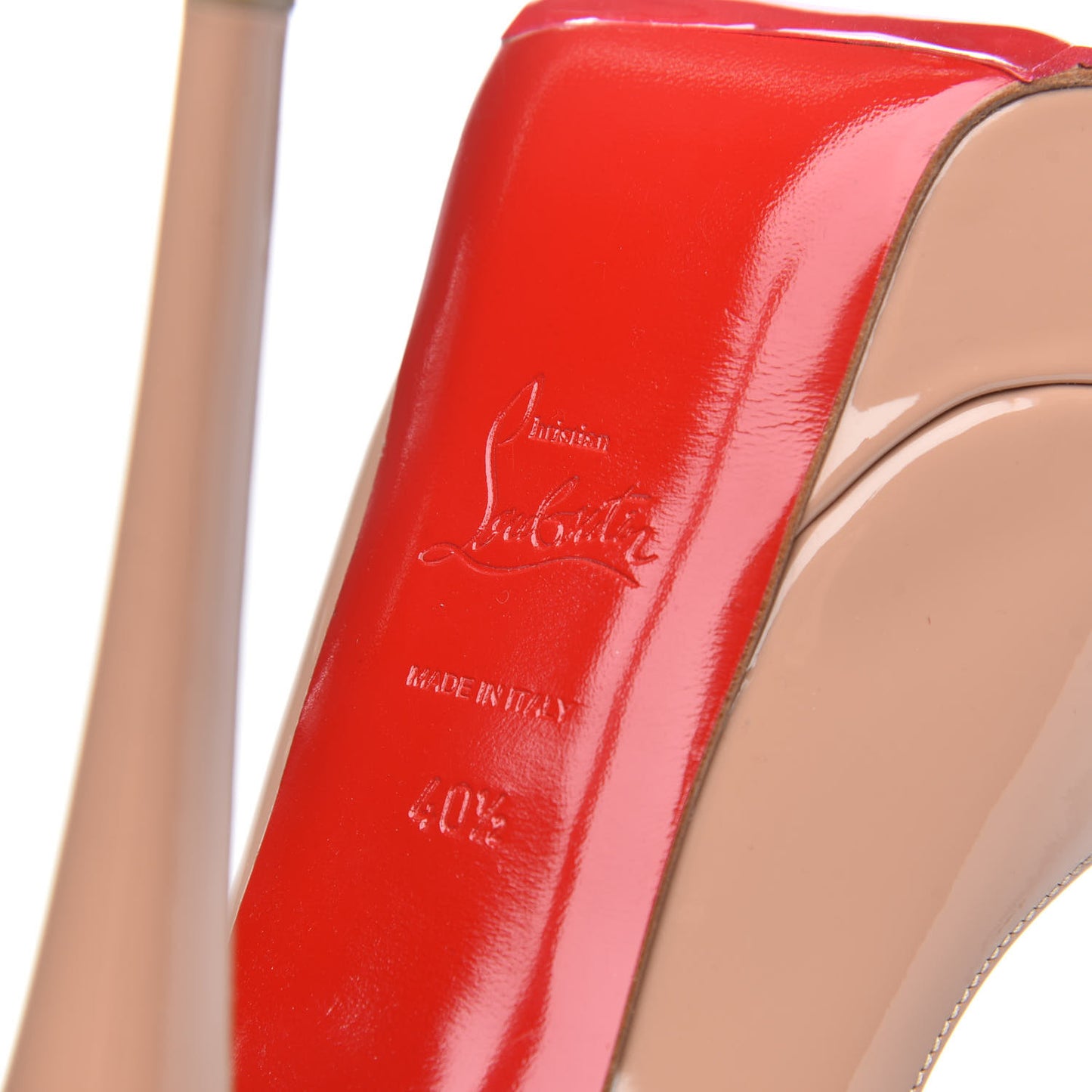 Patent Lady Peep 150 Pumps 40.5 Nude