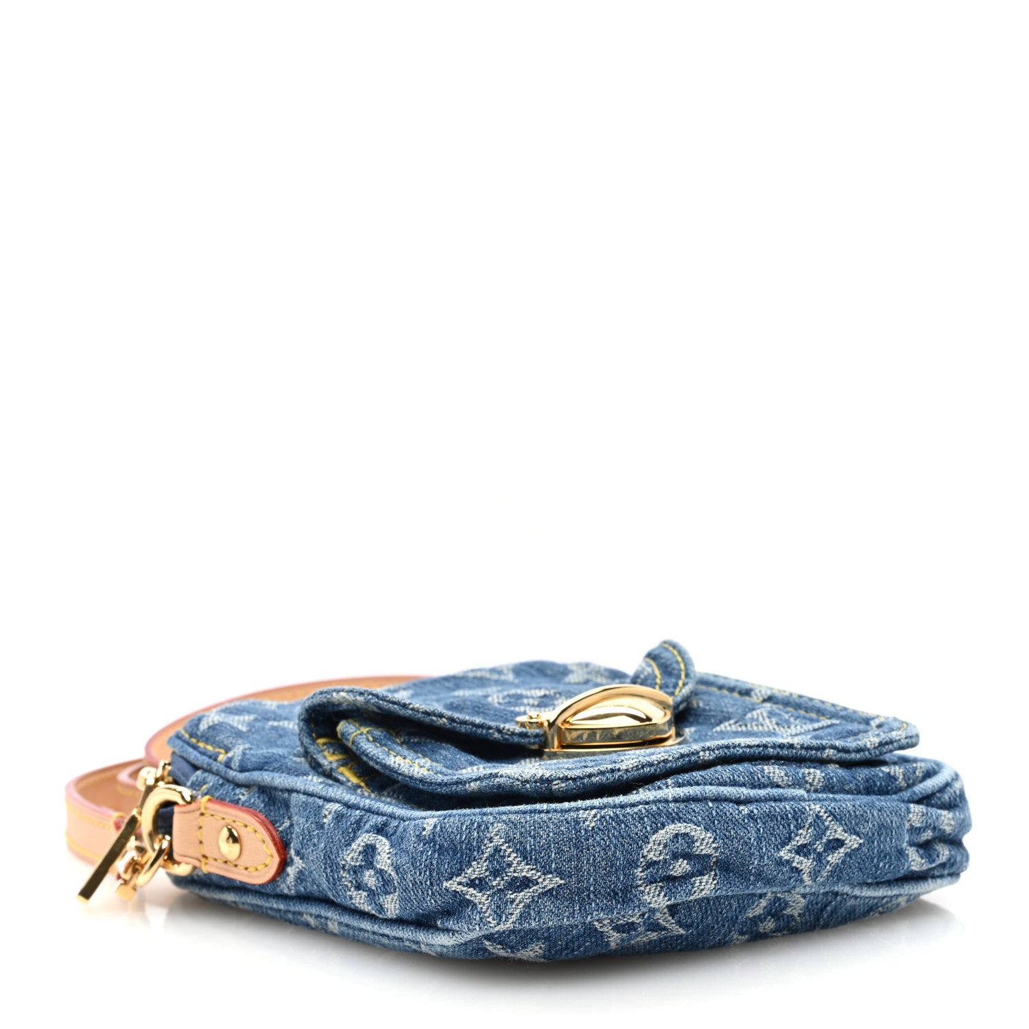 Louis Vuitton Denim Fairfax Pochette Blue 4 of 9