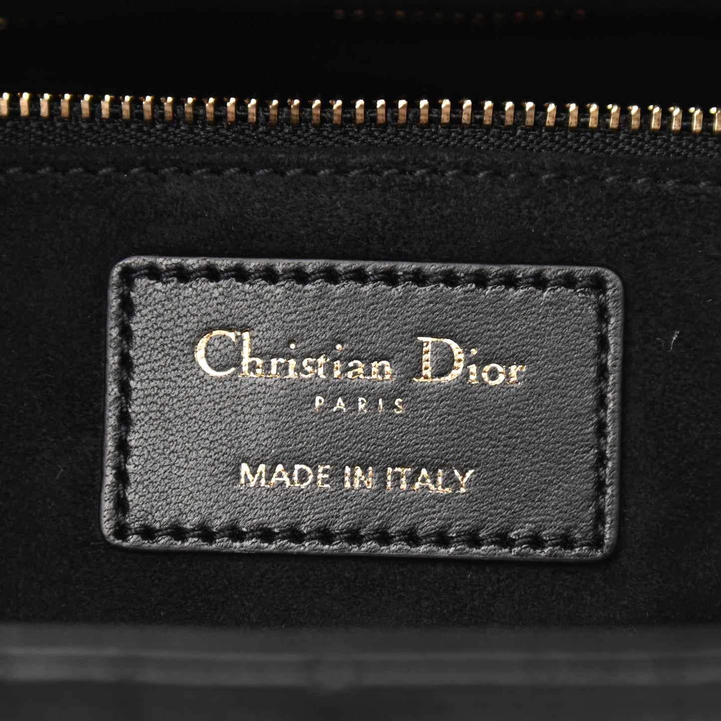 Lambskin Cannage Medium Lady Dior Black