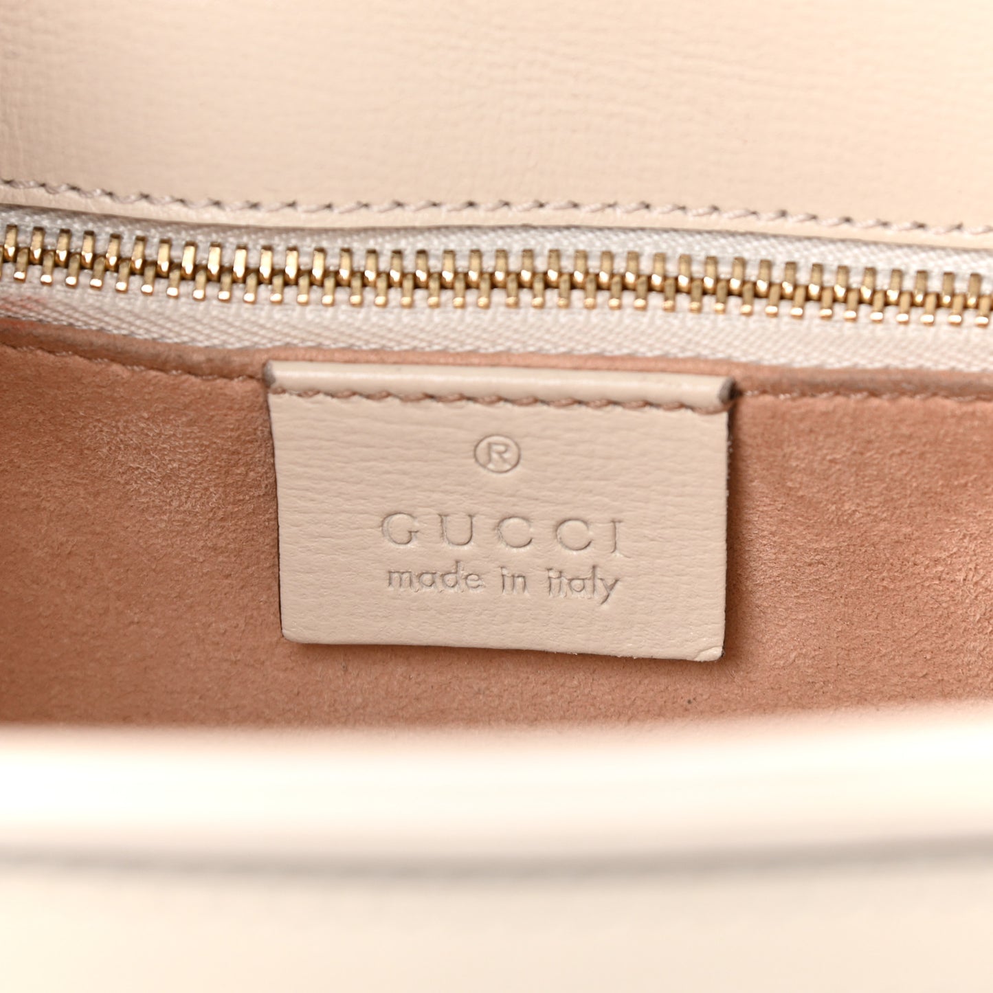 GG Supreme Monogram Horsebit 1955 Shoulder Bag Beige Mystic White