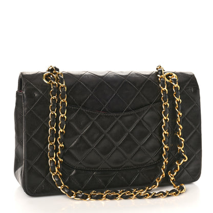 Chanel Lambskin Quilted Medium Double Flap Black 3 of 15