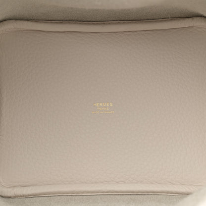 Hermes Taurillon Clemence Picotin Lock 18 PM Gris Pale 5 of 12