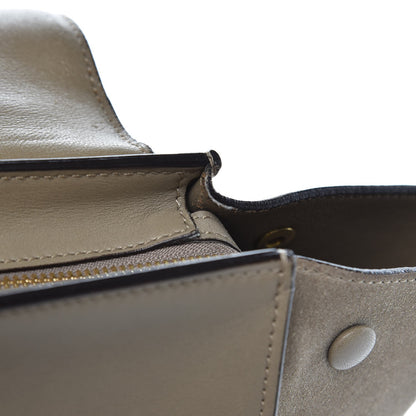 Celine Calfskin Suede Whipsnake Medium Trapeze Taupe 11 of 18