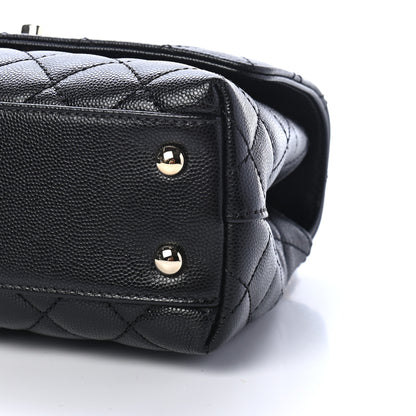 Chanel Caviar Quilted Mini Coco Handle Flap Black 9 of 9