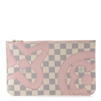 Louis Vuitton Damier Azur Tahitienne Neverfull MM GM Pochette 1 of 10