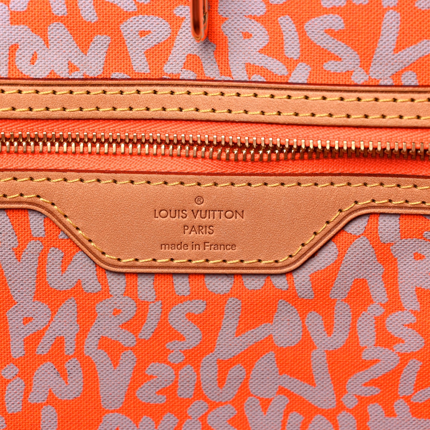 Monogram Graffiti Neverfull GM Orange