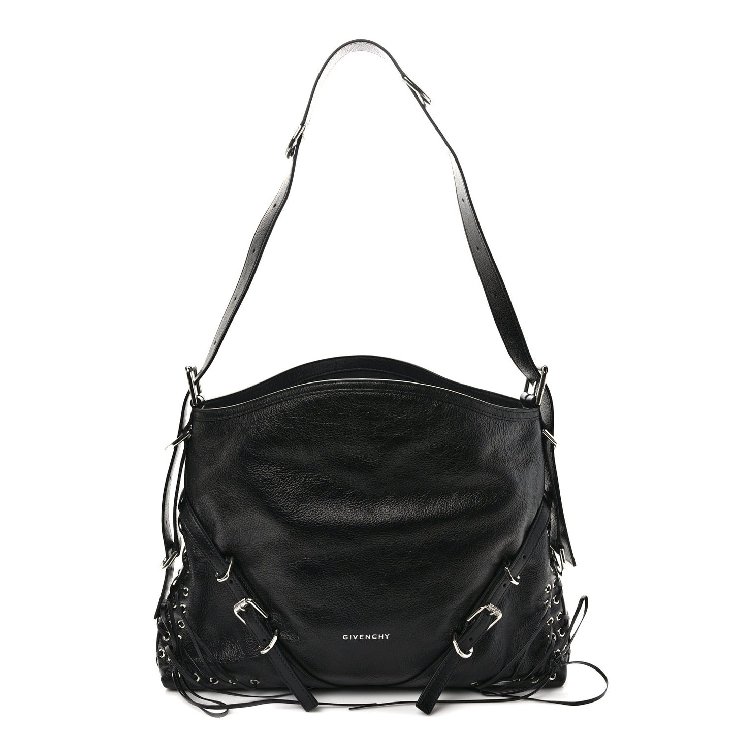 Calfskin Medium Voyou Bag Black