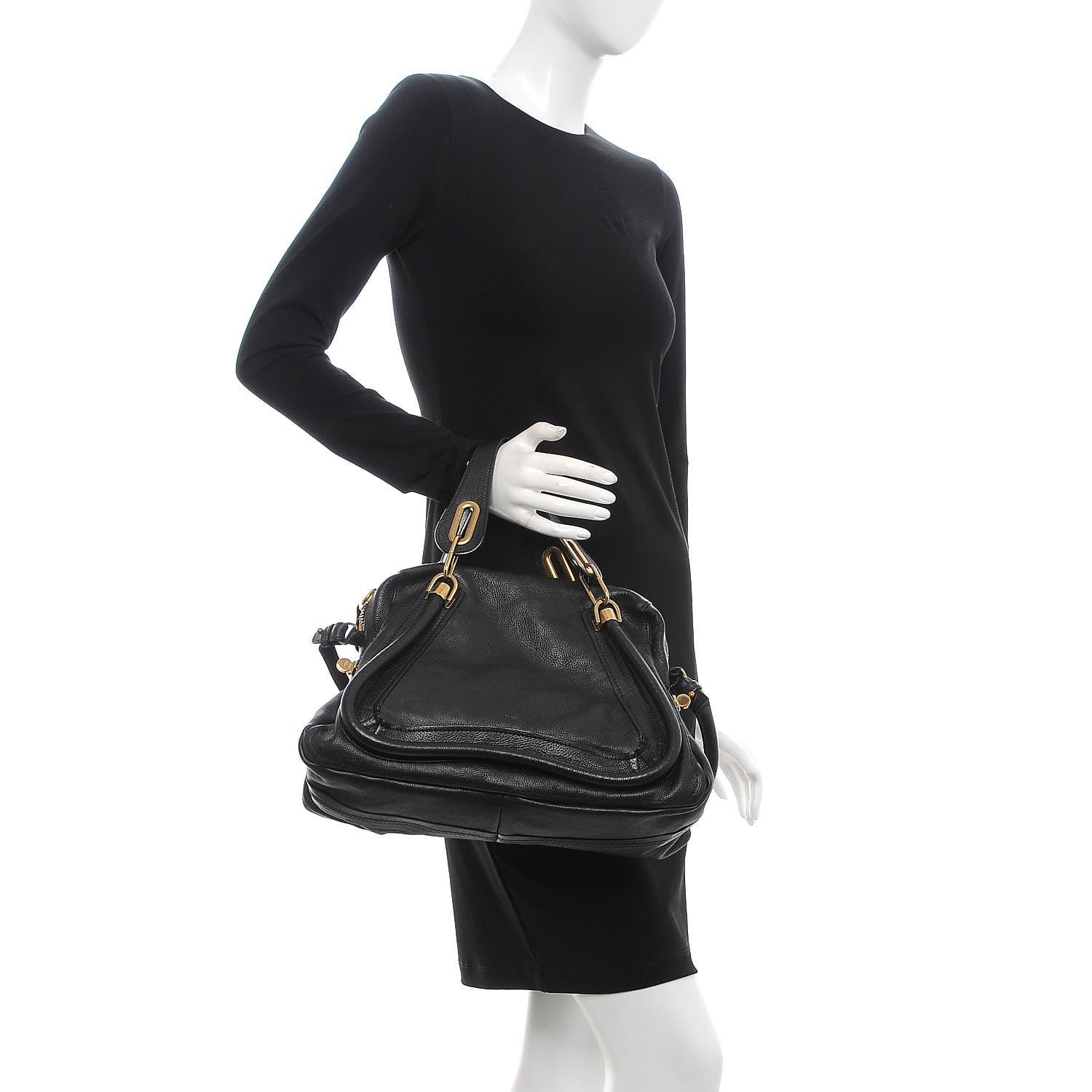 Chloe Calfskin Medium Paraty Black 4 of 16