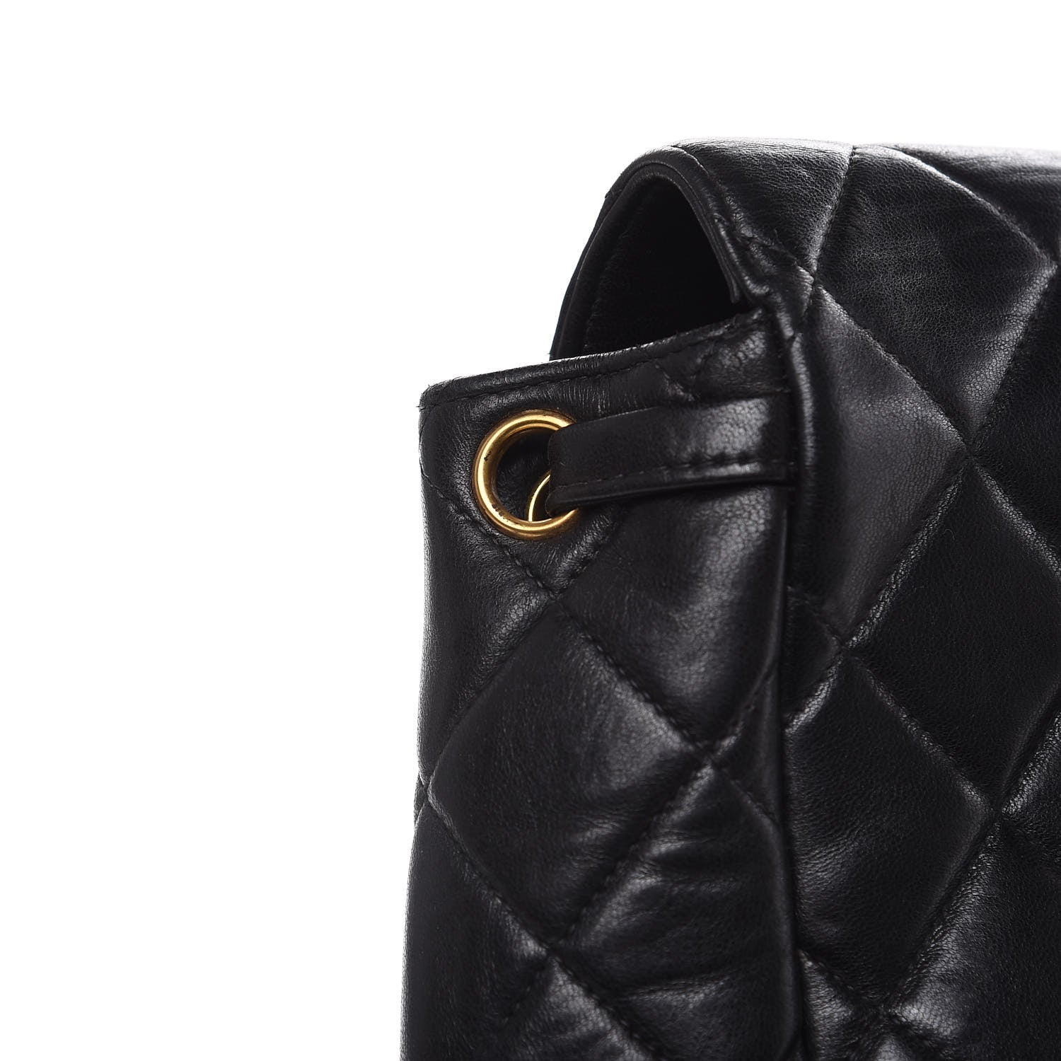 Chanel Lambskin Quilted CC Chain Backpack Black 12 of 16