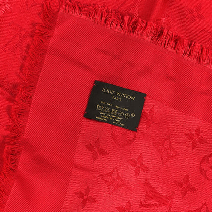 Louis Vuitton Silk Wool Monogram Shawl Pomme D'Amour 3 of 3