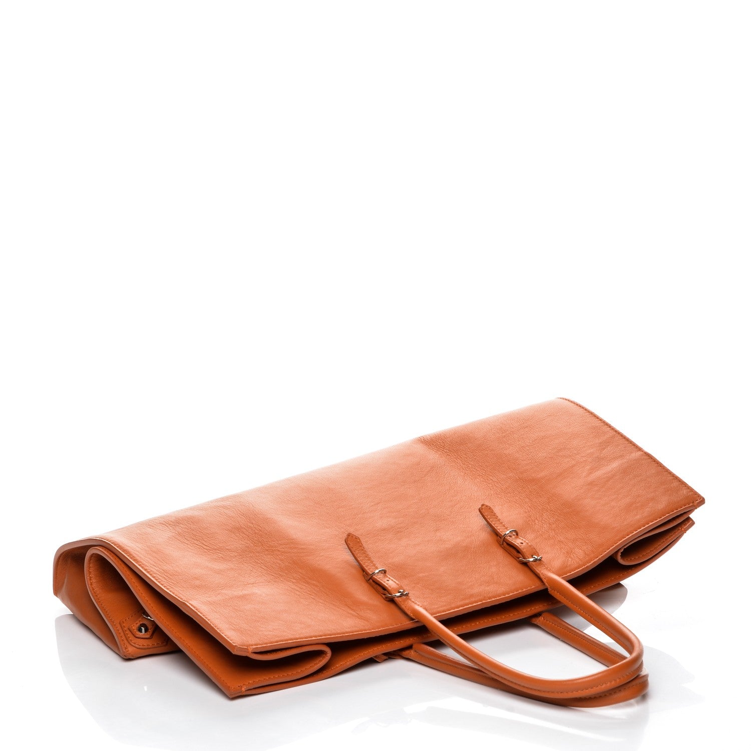 Balenciaga Veau Papier A4 Tote Tangerine 9 of 9