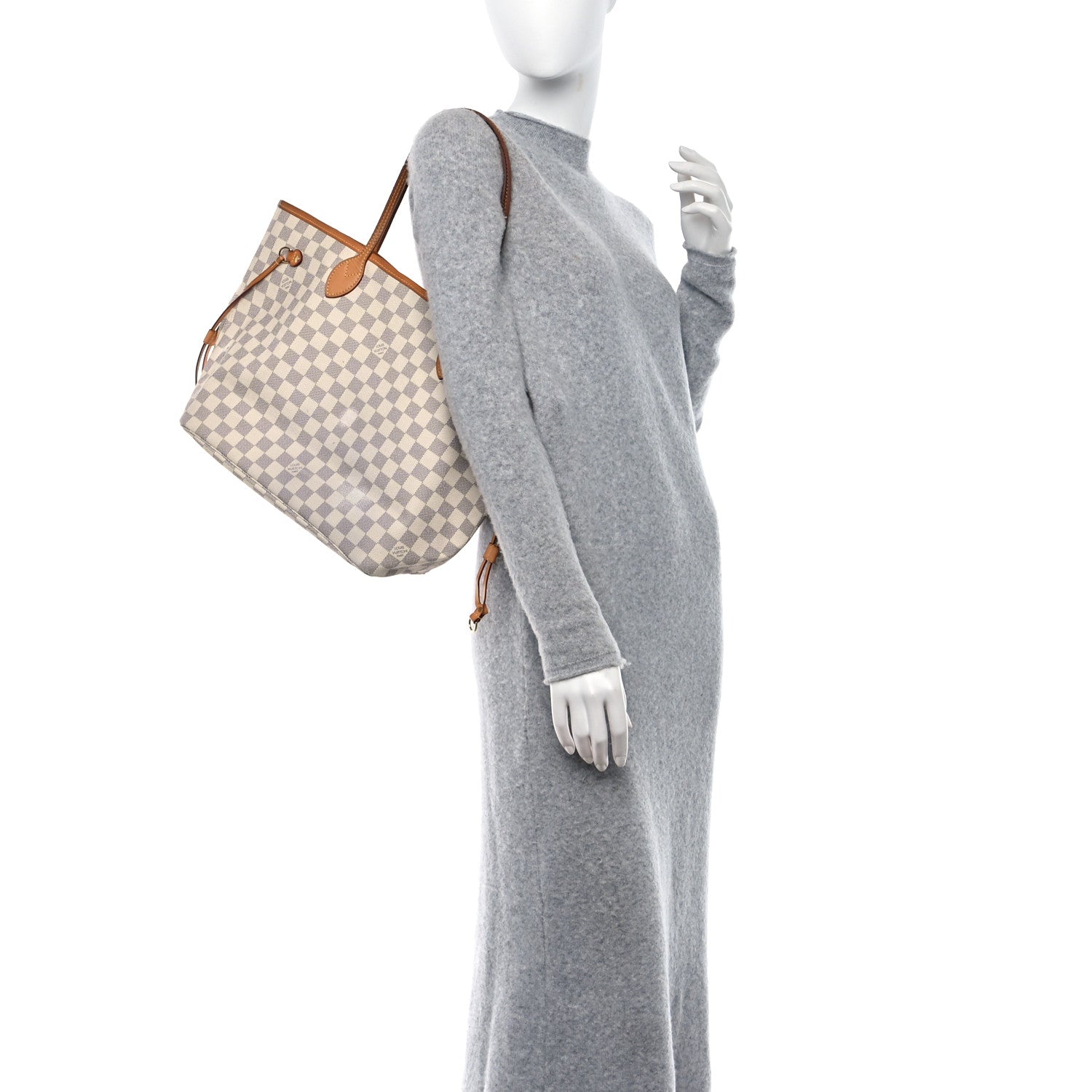 Louis Vuitton Damier Azur Neverfull MM 2 of 9