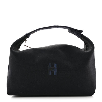 Hermes Canvas Large Bride-A-Brac Pouch Bleu Nuit 1 of 7