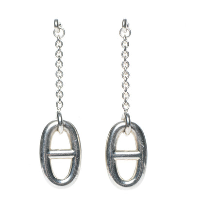 Hermes Sterling Silver Farandole Drop Earrings 1 of 5