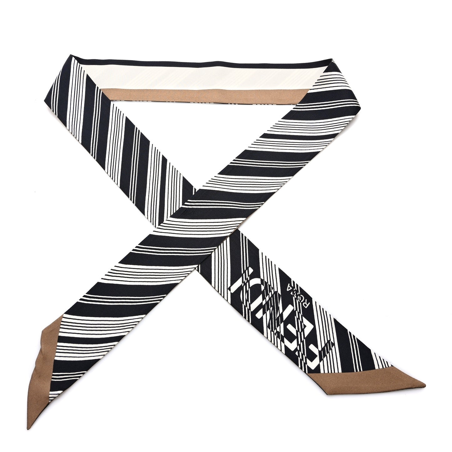 Silk Wrappy Bandeau Brown