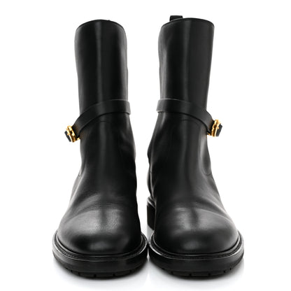 Christian Dior Calfskin Empreinte Ankle Boot 39.5 Black 2 of 12