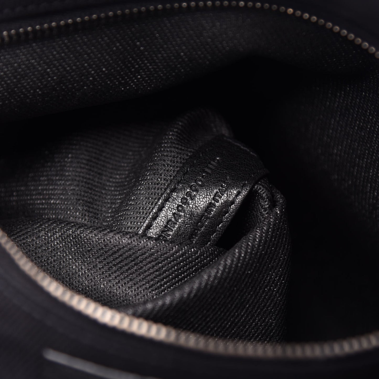 Linen Calfskin Rive Gauche Tote Black