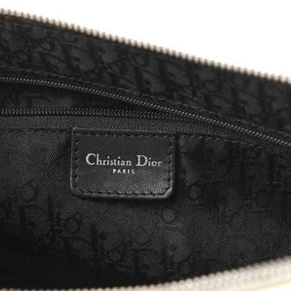 Christian Dior Calfskin Logo Charms Boston White 6 of 17