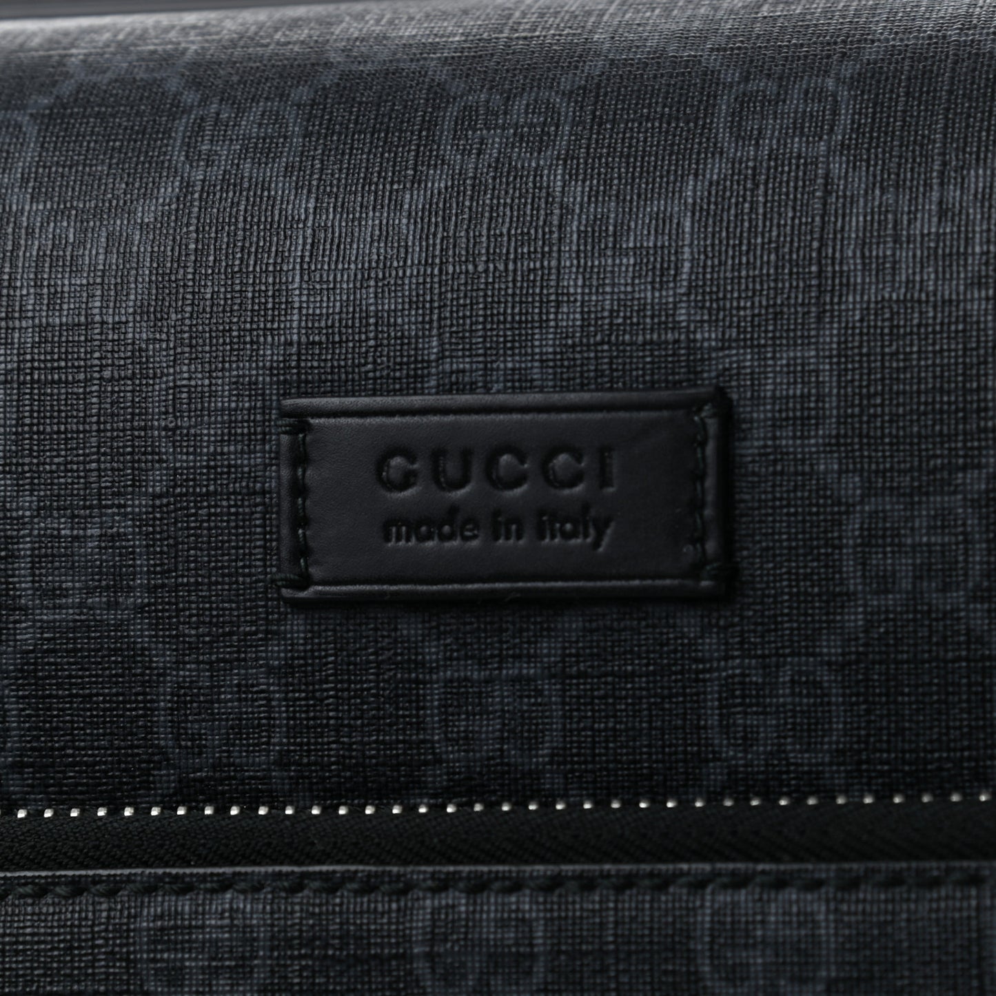 GG Supreme Monogram Gran Turismo Suitcase Black Grey