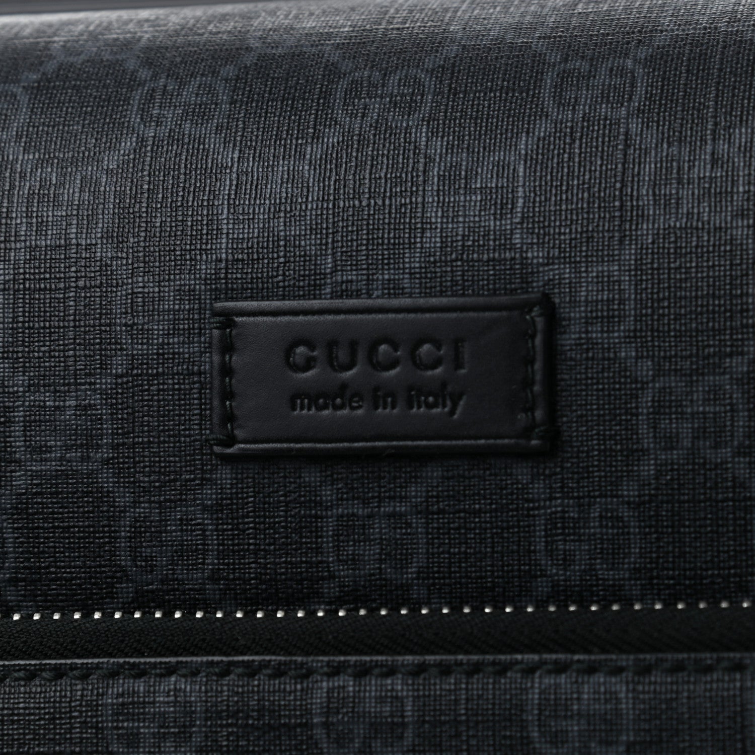 Gucci GG Supreme Monogram Gran Turismo Suitcase Black Grey 7 of 19
