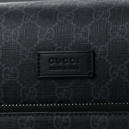 Gucci GG Supreme Monogram Gran Turismo Suitcase Black Grey 7 of 19