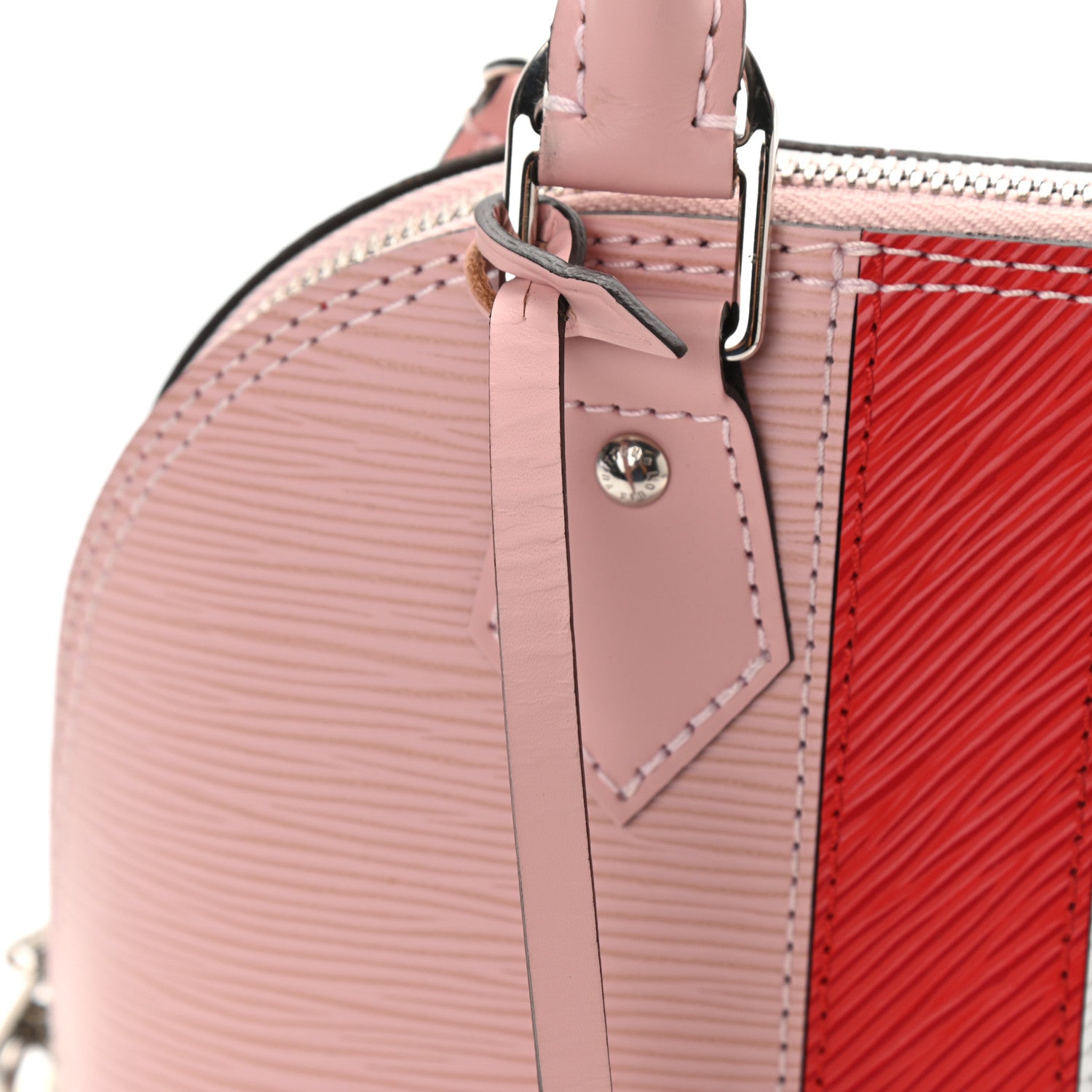 Louis Vuitton Epi Stripe Alma BB Rose Ballerine 10 of 11
