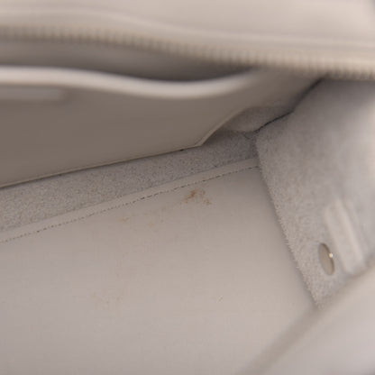 Saint Laurent Smooth Calfskin Baby Monogram Cabas Gris Perle 9 of 22