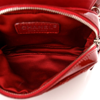Chanel Patent Brilliant Mini Flap WOC Bag Red 5 of 12