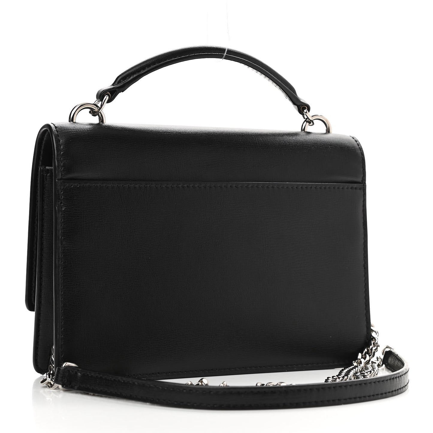Calfskin Monogram Sunset Chain Wallet Black