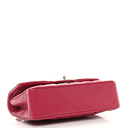 Chanel Caviar Quilted Small Double Flap Dark Pink 4 of 9