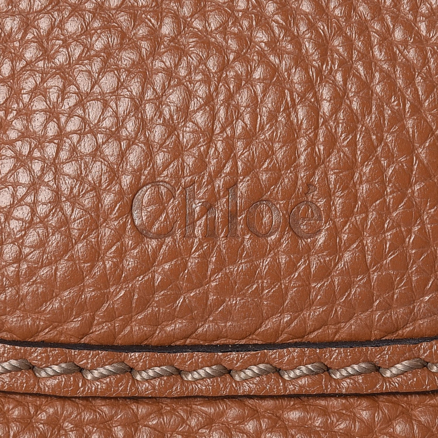 Chloe Calfskin Medium Marcie Round Zip Crossbody Bag Tan 8 of 11