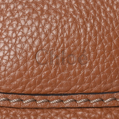 Chloe Calfskin Medium Marcie Round Zip Crossbody Bag Tan 8 of 11
