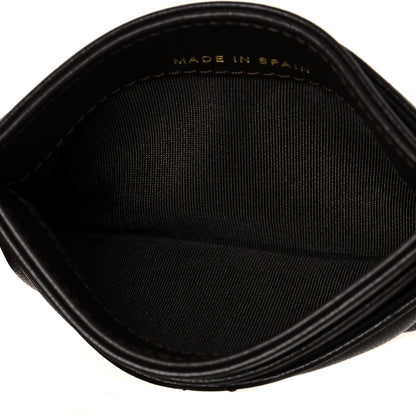 Chanel Lambskin Quilted Chanel 19 Card Holder Dark Brown 5 of 11