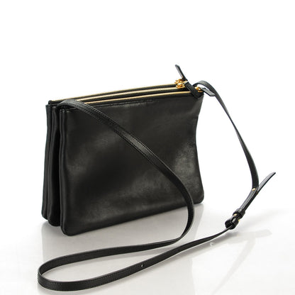 Celine Lambskin Large Trio Crossbody Bag Black 3 of 7