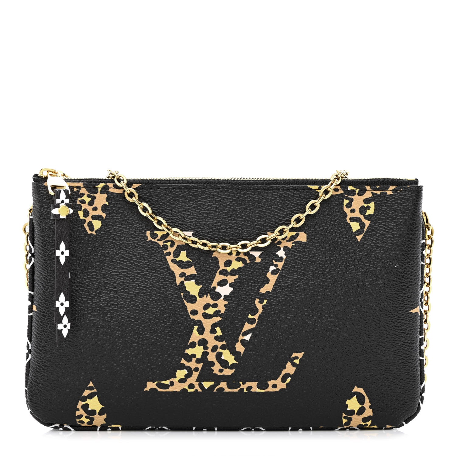 Louis Vuitton Monogram Giant Jungle Pochette Double Zip Black 1 of 11
