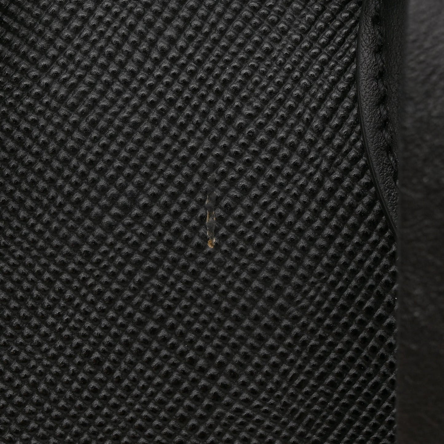 Saffiano Cuir Calfskin Large Double Handle Bag Black Fuoco