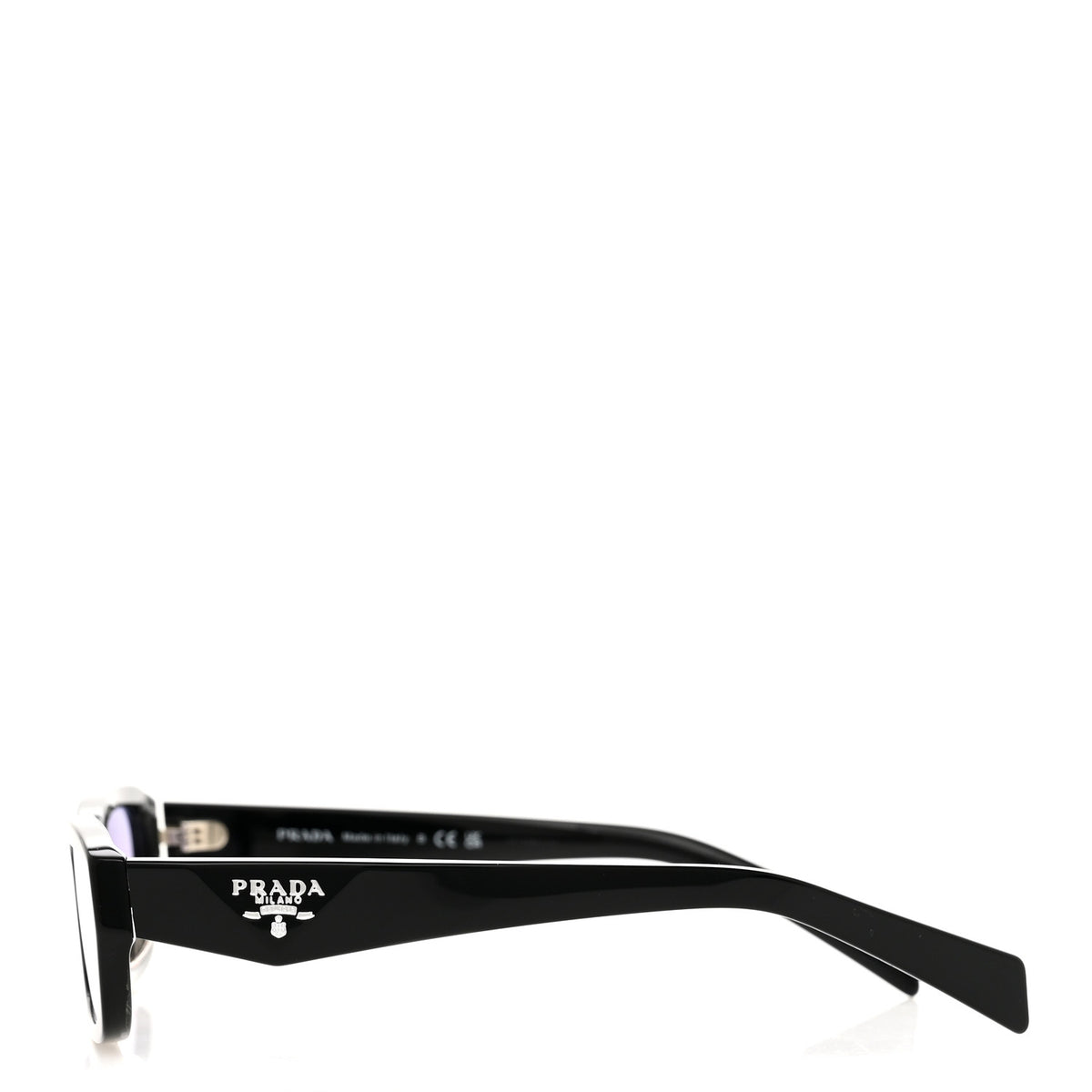 Prada Acetate Symbole Sunglasses SPR B06-F Black 3 of 9