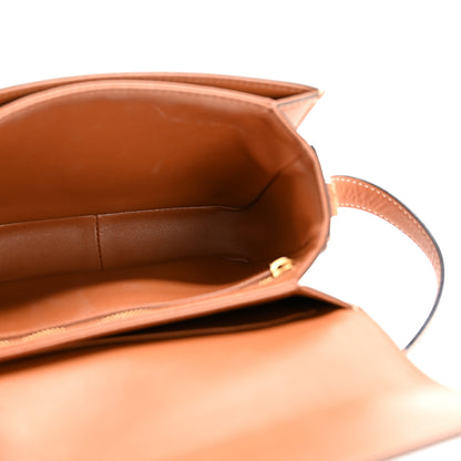 Celine Calfskin Triomphe Canvas Teen Triomphe Bag Tan 5 of 13
