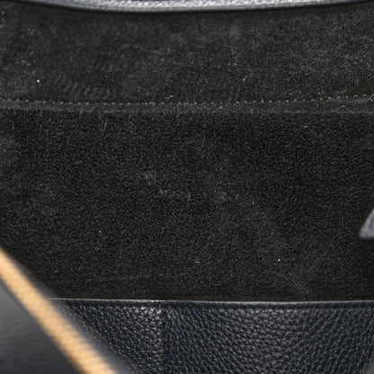 Celine Drummed Calfskin Mini Belt Bag Navy 7 of 12