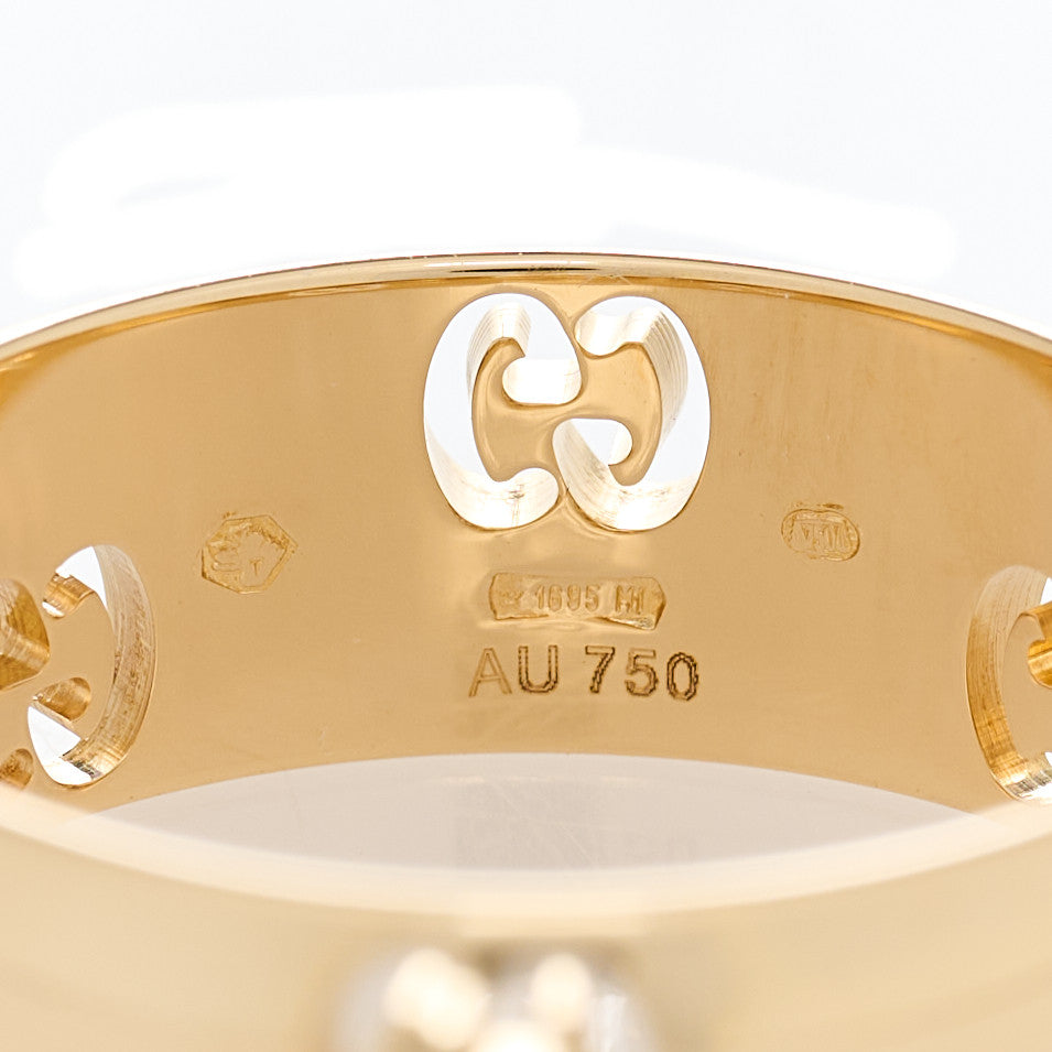 18K Yellow Gold Icon Ring 50 5.25