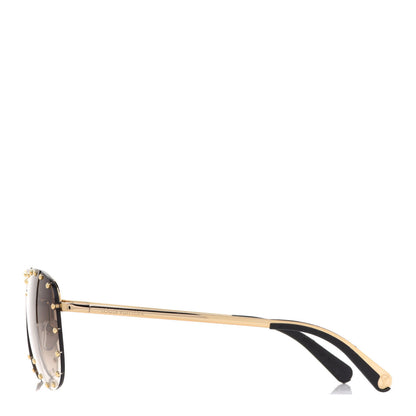Louis Vuitton The Party Aviator Gradient Sunglasses Z0914U Brown 3 of 9