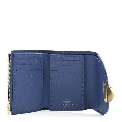 Louis Vuitton Denim Amelia Compact Wallet Blue 5 of 6