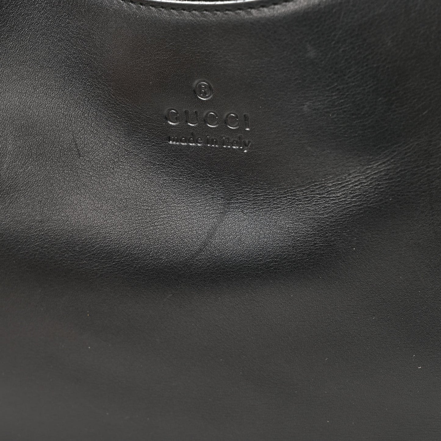 Calfskin Logo Hobo Bag Black