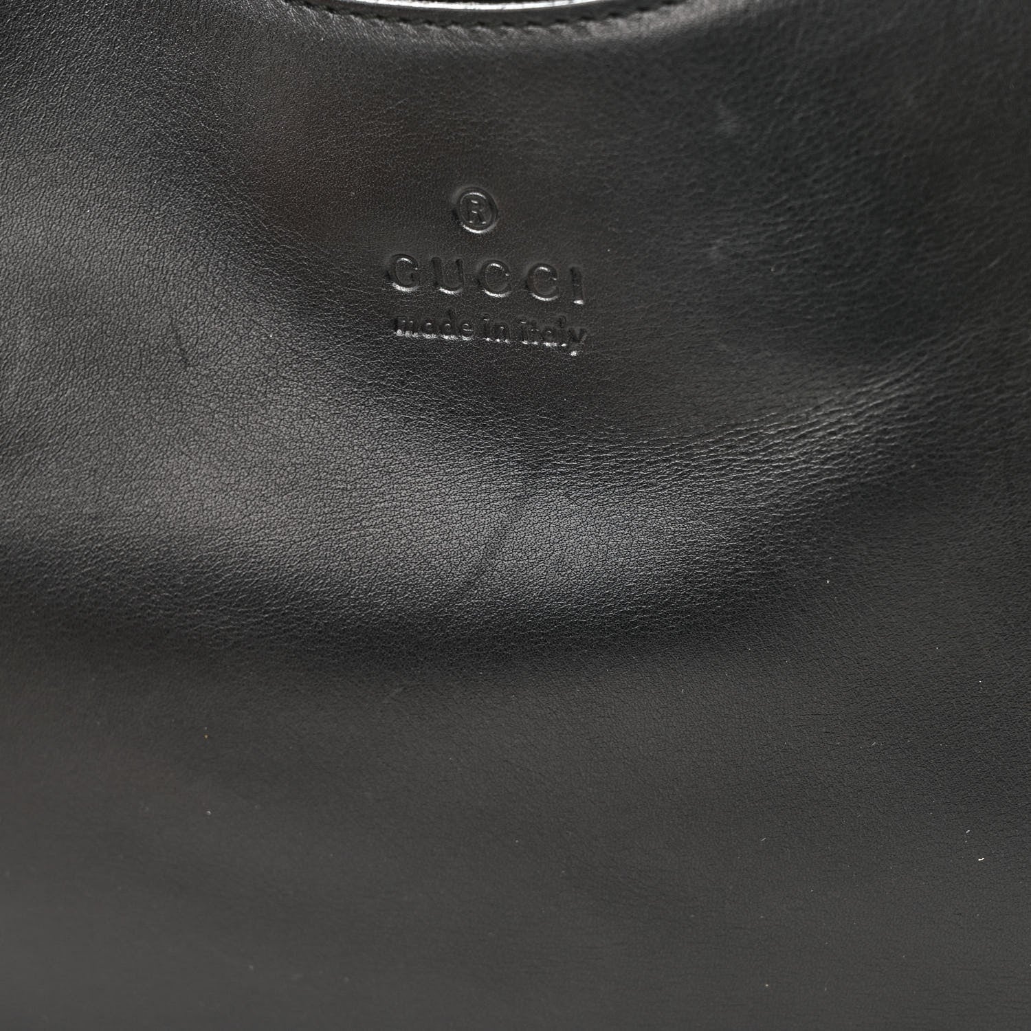 Gucci Calfskin Logo Hobo Bag Black 16 of 17