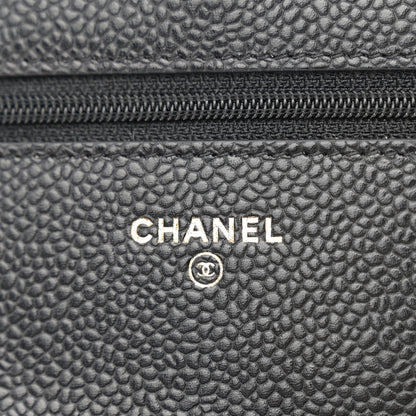 Chanel Caviar Quilted Wallet on Chain WOC Black 6 of 12