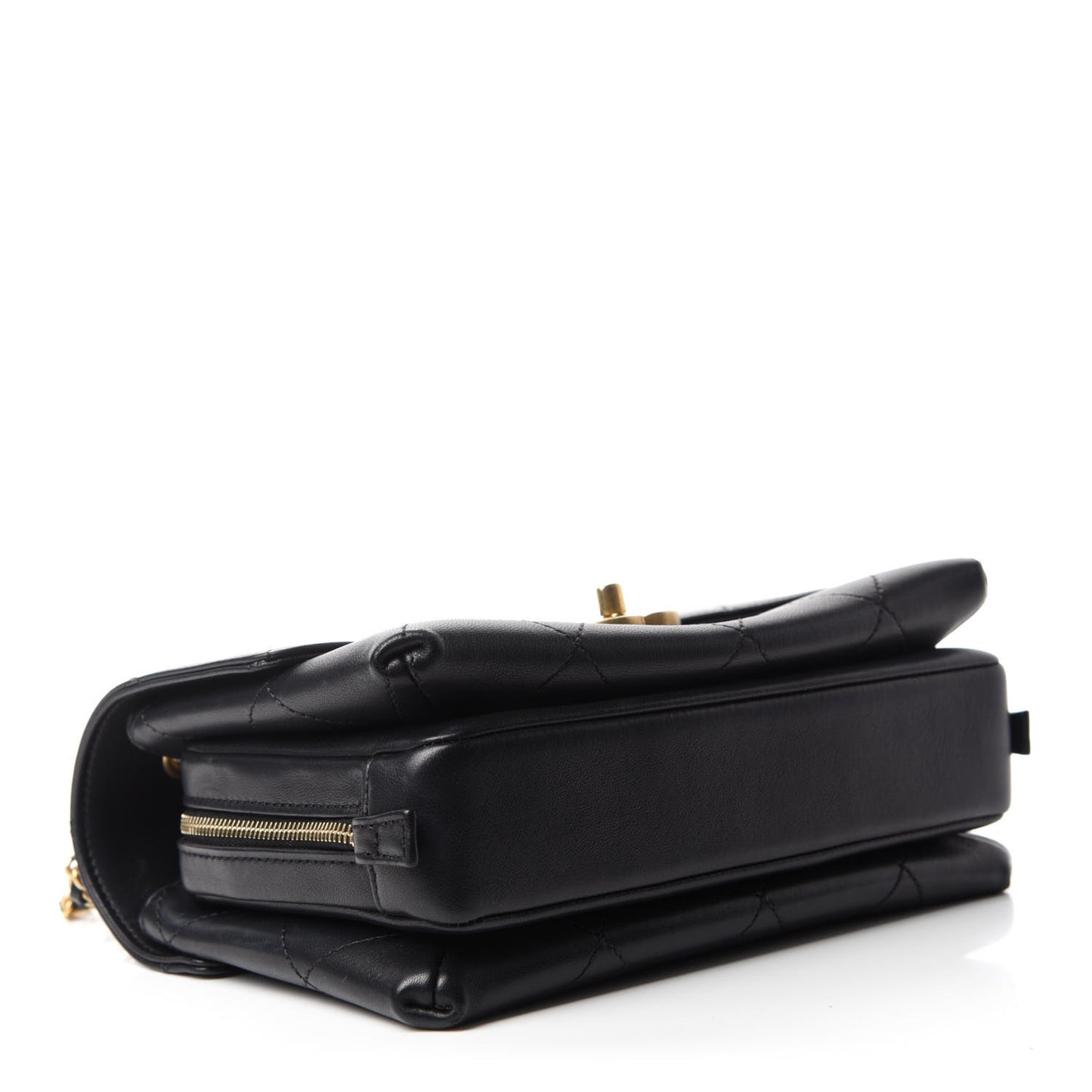 Lambskin Sleek And Chic Flap Black