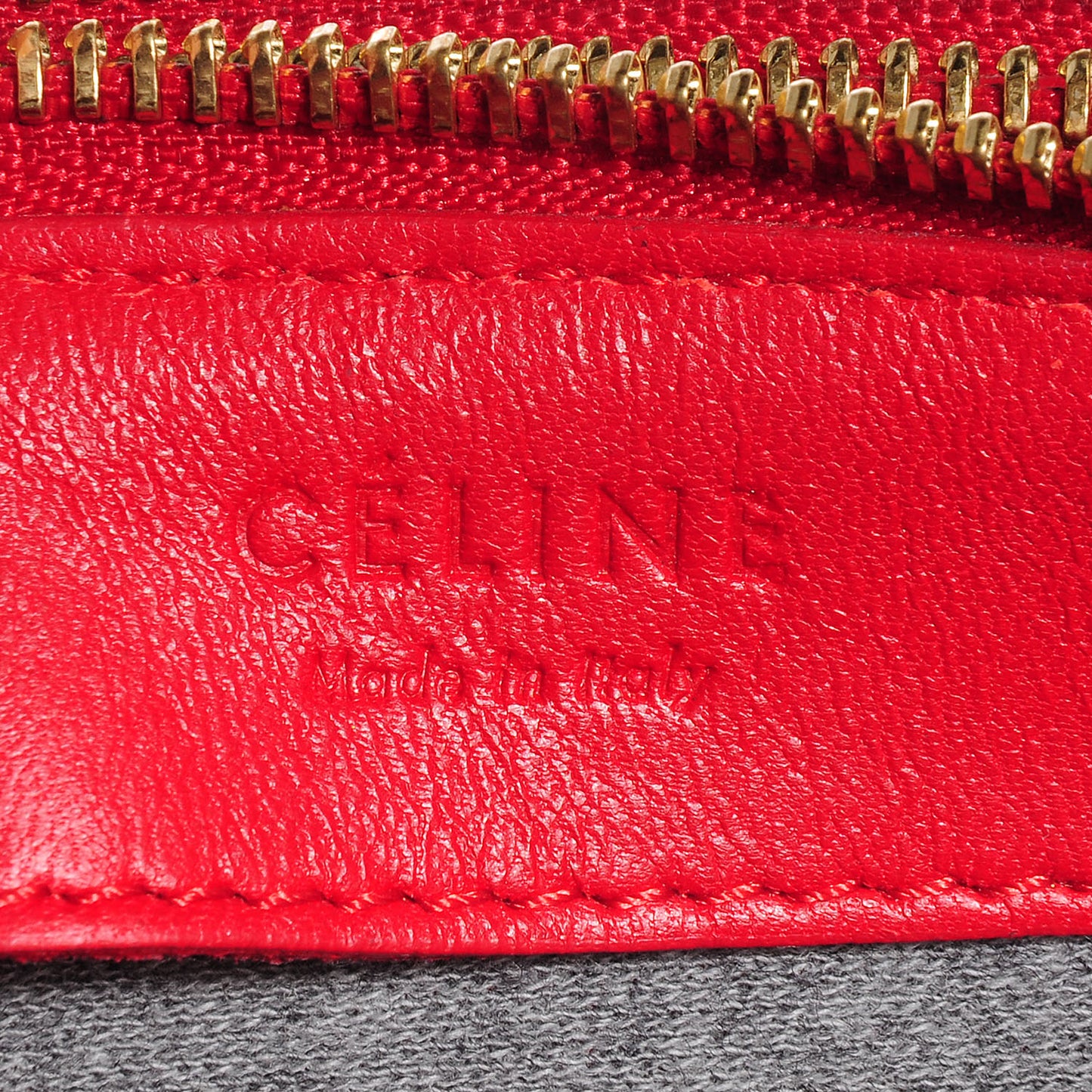 Lambskin Small Trio Crossbody Bag Vermillion