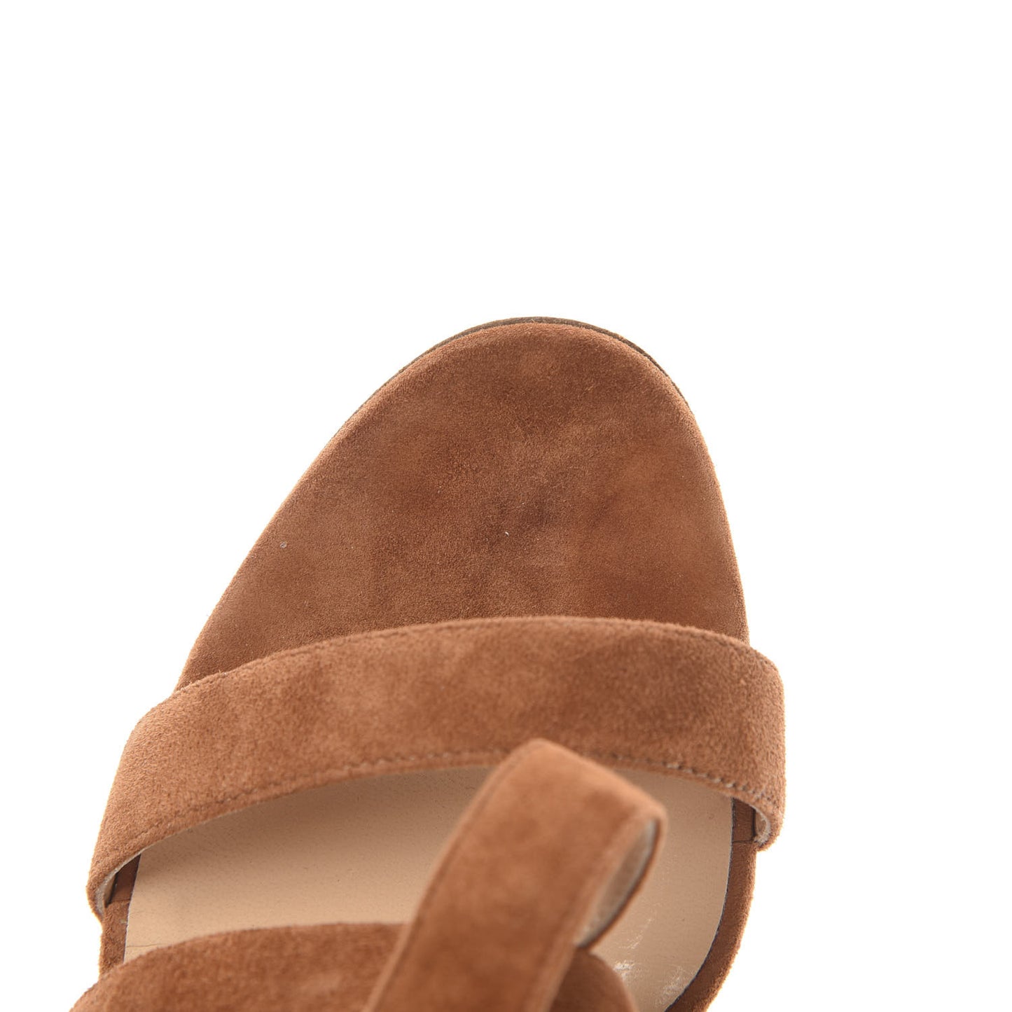 Veau Velours Corsini Platform 120 Sandals 36 Cannelle Noce Luc