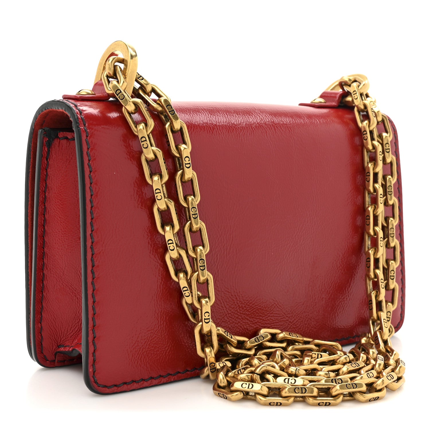 Christian Dior Calfskin J'Adior Chain Flap Bag Red 3 of 12
